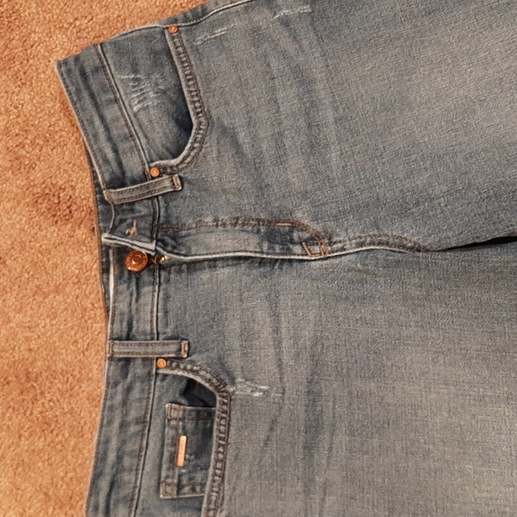 Nine West High-Rise Straight-Ankle Frayed Jeans (Size 6) - Picture 3 of 11